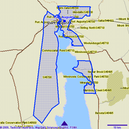 Port Augusta Map
